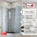 Душевая кабина Avacan EM2811LN AVA 110x80 левая, без крыши, стекла матовые, профиль хром