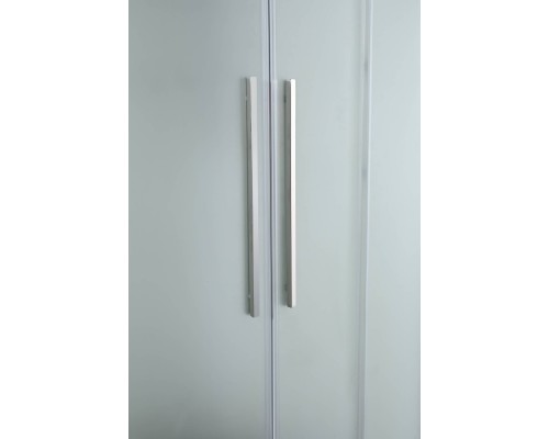 Душевая кабина Avacan EM2811LN AVA 110x80 левая, без крыши, стекла матовые, профиль хром