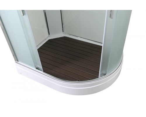 Душевая кабина Avacan EM2811LN AVA 110x80 левая, без крыши, стекла матовые, профиль хром