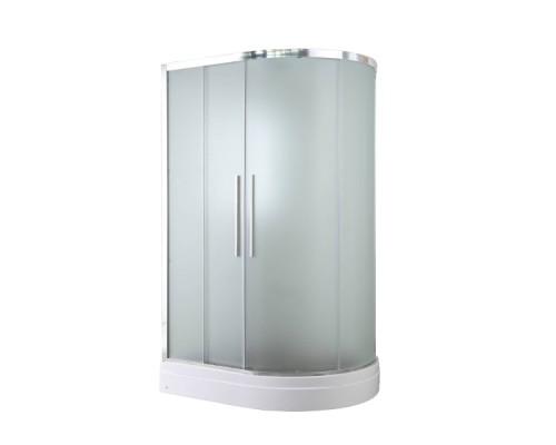 Душевая кабина Avacan EM2811LN AVA 110x80 левая, без крыши, стекла матовые, профиль хром