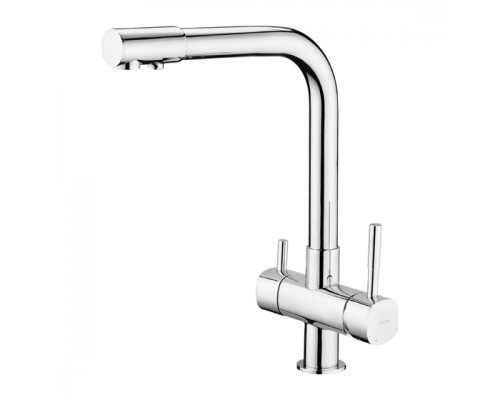Deante Смеситель для мойки с подключением фильтра для воды, хром