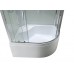 Душевая кабина Avacan EM5811LNT AVA 110x80 левая, без крыши, стекла прозрачные, профиль хром