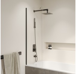 Стационарная шторка на ванну RGW SC-056-B 40*150 прозрачное стекло 6 мм 351105640-14