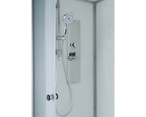 Душевая кабина AvaCan D3080N AVA 80x80 без крыши, стекла матовые, профиль хром