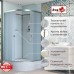 Душевая кабина AvaCan D3080N AVA 80x80 без крыши, стекла матовые, профиль хром