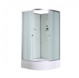 Душевая кабина Avacan D3080N AVA 80x80 без крыши, стекла матовые, профиль хром