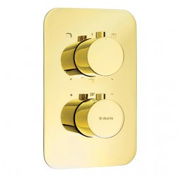 Deante Box Накладка к боксу термостатическому круглая, золотая