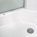 Душевая кабина AvaCan EM2710GM AVA 100x100 с гидромассажем, стекла с узором, профиль хром