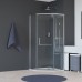 Душевой уголок, трапеция RGW HO-084 прозрачное cтекло цвет профиля 8 мм 350608499-11