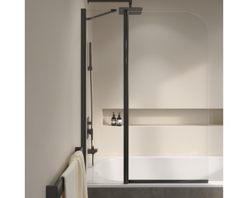 Раздвижная шторка на ванну RGW SC-011-B 90*140 прозрачное стекло 6 мм 351101109-14