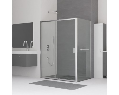 Душевой уголок RGW CL-48-1 (CL-14+Z-060-1) прозрачное cтекло цвет профиля 5 мм 320948159-0