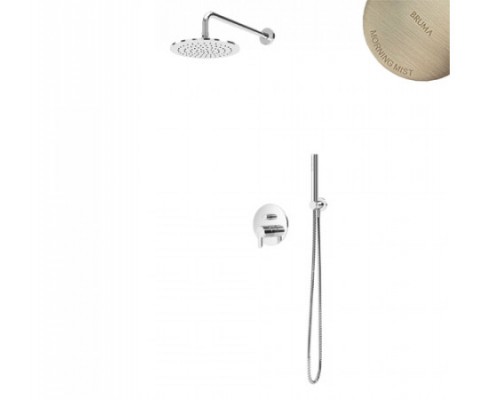 Душевой набор, скрытого монтажа, с латунной душевой лейкой Ø250 мм и ручным душем Elo ручка тип 2 Leaf 167 722 2MM Morning Mist