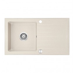 Deante Zorba бежевый - мойка 1 чаша с крылом, 760*440*150 мм + сифон