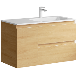 aqwella Тумба под умывальник 92x45 Accent Прямоугольная цвет дерево светлое ACC0109RDZ