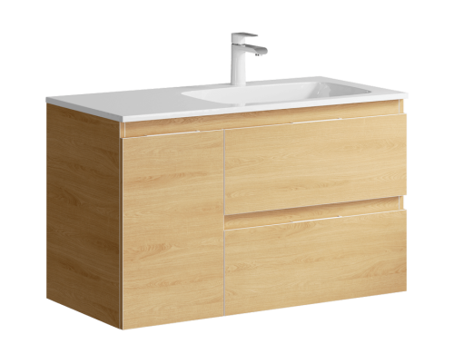 aqwella Тумба под умывальник 92x45 Accent Прямоугольная цвет дерево светлое ACC0109RDZ