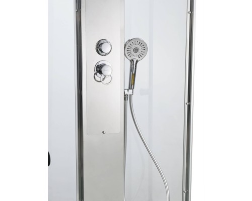 Душевая кабина AvaCan Z1910MT AVA 100x100 стекла прозрачные, профиль хром