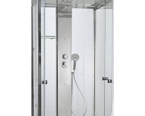 Душевая кабина AvaCan Z1910MT AVA 100x100 стекла прозрачные, профиль хром