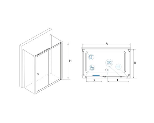 Душевой уголок RGW CL-45 P (CL-12 + 2Z-12)