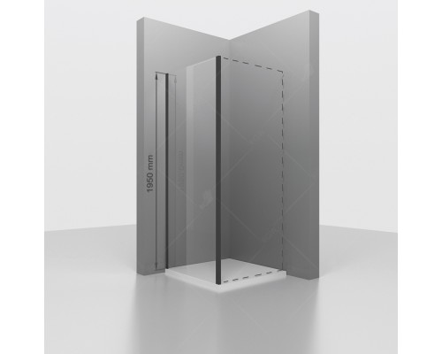 Боковую стенку дверь  RGW Z-050-2-B Сатинат cтекло цвет профиля 6 мм 352205209-24