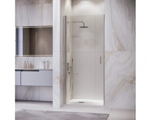 Душевая дверь в нишу RGW Leipzig LE-003 60х195 351200306-11 профиль хром, стекло прозрачное