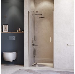 Распашная душевая дверь RGW HO-014 100*200 прозрачное стекло 8 мм 350601410-11