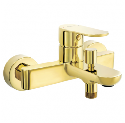 Deante Alpinia Gold Смеситель для ванны, золотой