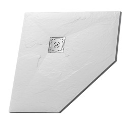 Душевой поддон трапеция RGW ST/T-W белый искусственный камень cерия Stone Tray (80*80*2,5) 16155088-01