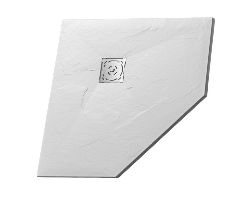 Душевой поддон трапеция RGW ST/T-W белый искусственный камень cерия Stone Tray (80*80*2,5) 16155088-01