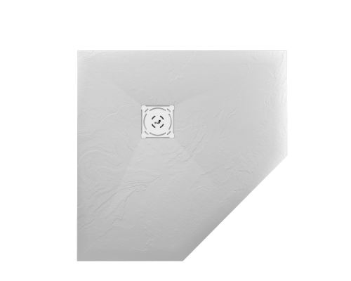 Душевой поддон трапеция RGW ST/T-W белый искусственный камень cерия Stone Tray (80*80*2,5) 16155088-01