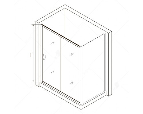 Душевой уголок RGW PA-76 (PA-016 + Z-050-2) Матовое cтекло цвет профиля 6 мм 35087649-21