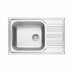 Deante Xylo сатин - мойка стальная 1 чаша с крылом, 780*500*190 мм + сифон