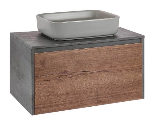 Тумба подвесная Vincea Mesa 800 T.Oak + Beton VMC-2MS800TB