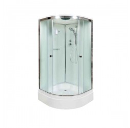 Душевая кабина Avacan D311SEL AVA 110x110 с электрикой, стекла матовые, профиль хром