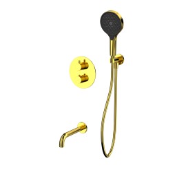 Термостатическая система для ванны скрытого монтажа WHITECROSS Y YSET10TOPGL (золото)