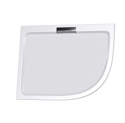 Душевой поддон асимметричный RGW GWS-41L белый литьевой мрамор cерия GWS (90*100*3,5) 03150490-01L