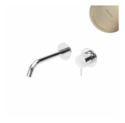 Смеситель для раковины скрытого монтажа Leaf 167 012 1MM Morning Mist (излив 200 мм, ручка тип 2)