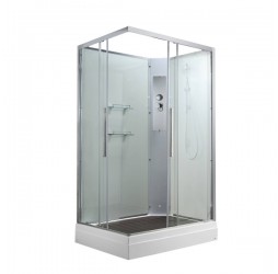 Душевая кабина Avacan K2012N AVA 120x90 без крыши, стекла прозрачные, профиль хром