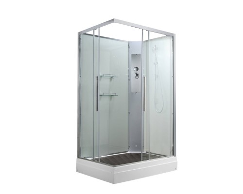 Душевая кабина AvaCan K2012N AVA 120x90 без крыши, стекла прозрачные, профиль хром