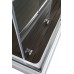 Душевая кабина AvaCan K2012N AVA 120x90 без крыши, стекла прозрачные, профиль хром