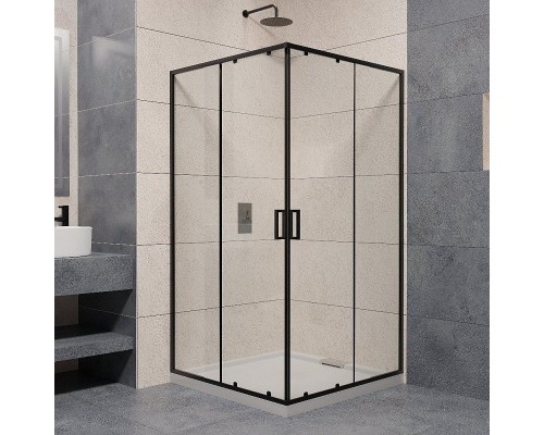 Душевой уголок RGW Passage PA-030B 100x100 стекла прозрачные, профиль черный 350803000-14