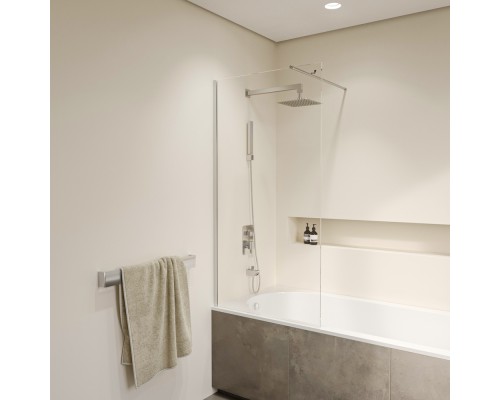 Стационарная шторка на ванну RGW SC-051 90*150 прозрачное стекло 8 мм 351105109-11