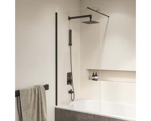 Стационарная шторка на ванну RGW SC-050B 60*150 прозрачное стекло 6 мм 351105006-14