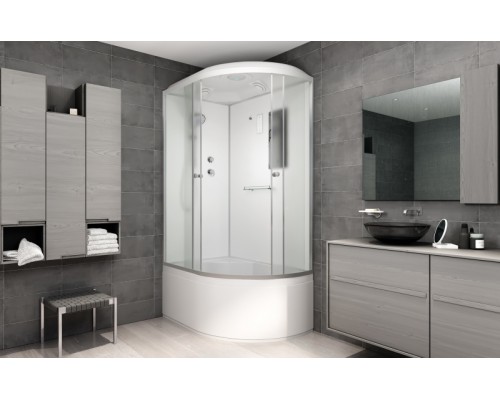 Душевая кабина AvaCan D512SL AVA 120x90 стандарт, левая, стекла матовые, профиль хром