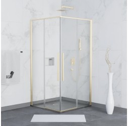 Душевой уголок RGW Stilvoll 80х80 32323188-16 золотой, стекло прозрачное