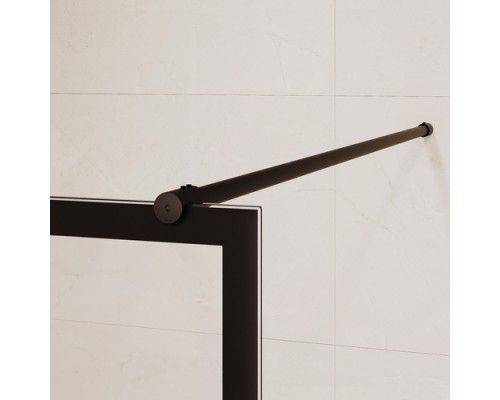 Душевую перегородку RGW WA-019B неподвижное Walk In cтекло прозрачное(шелкография), 8 мм 70*200 профиль черный