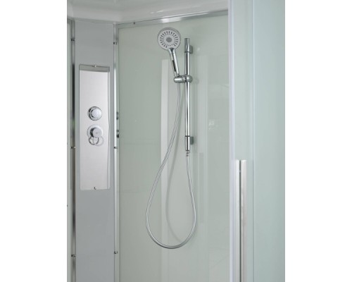 Душевая кабина AvaCan EM2912L AVA 120x90 левая, стандарт, стекла матовые, профиль хром