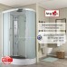 Душевая кабина AvaCan EM2912L AVA 120x90 левая, стандарт, стекла матовые, профиль хром