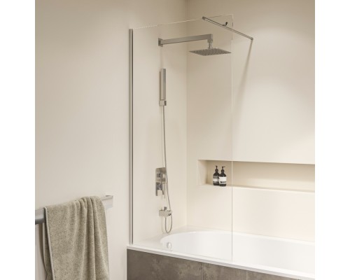 Стационарная шторка на ванну RGW SC-050 60*150 прозрачное стекло 6 мм 351105006-11