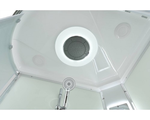 Душевая кабина AvaCan EM3912RLED AVA 120x90 правая, LED, стекла матовые, профиль хром
