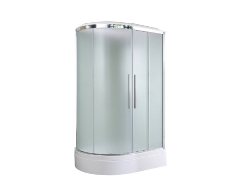 Душевая кабина AvaCan EM3912RLED AVA 120x90 правая, LED, стекла матовые, профиль хром